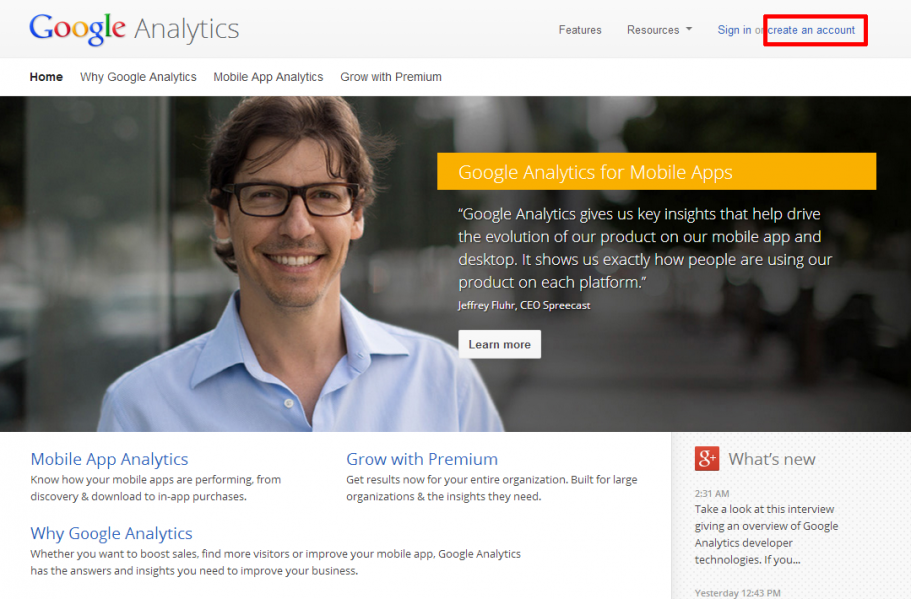 google analytics seadistamine konto