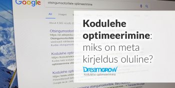 kodulehe optimeerimine seo meta kirjeldus