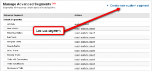 Google Analytics Segment