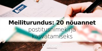 meiliturundus 20 nouannet postitusnimekirja kasvatamiseks