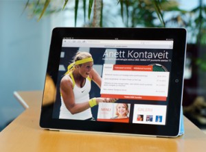 Anett Kontaveit veebilehe valmistamine