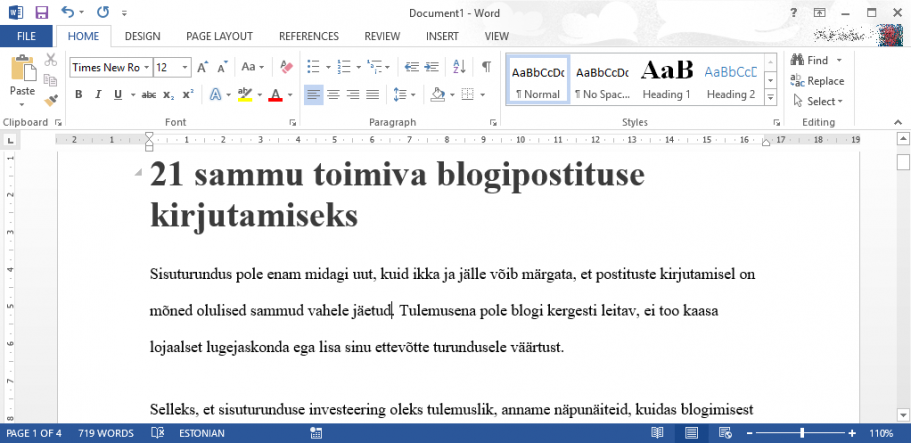 sisuturundus tekstiredaktor