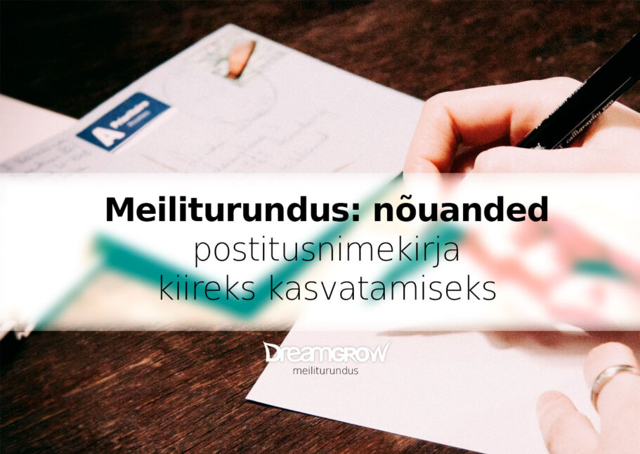 meiliturundus nouanded postitusnimekirja kasvatamine