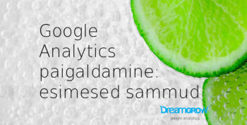 google analytics seadistamine paigaldamine