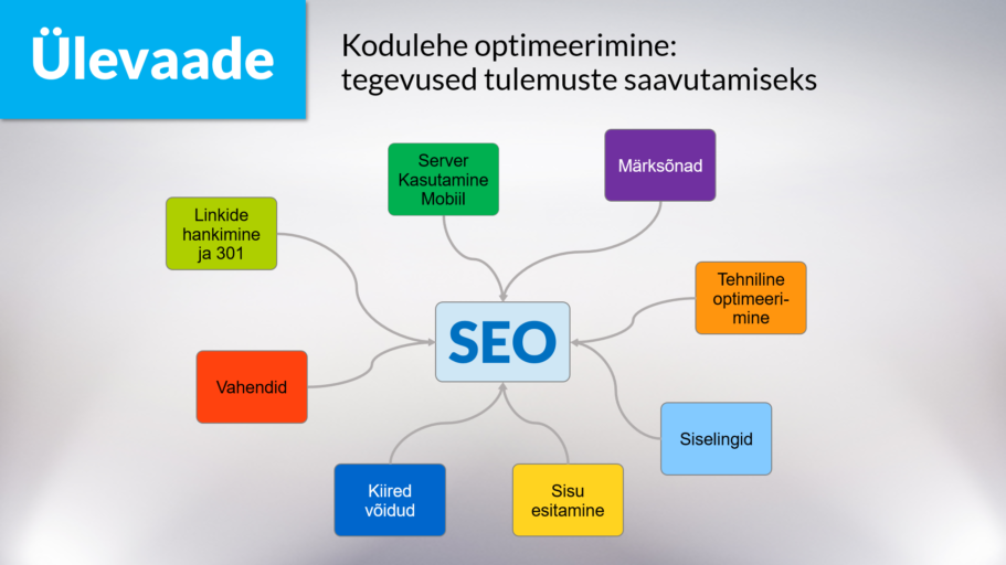 seo teenus kodulehe optimeerimine