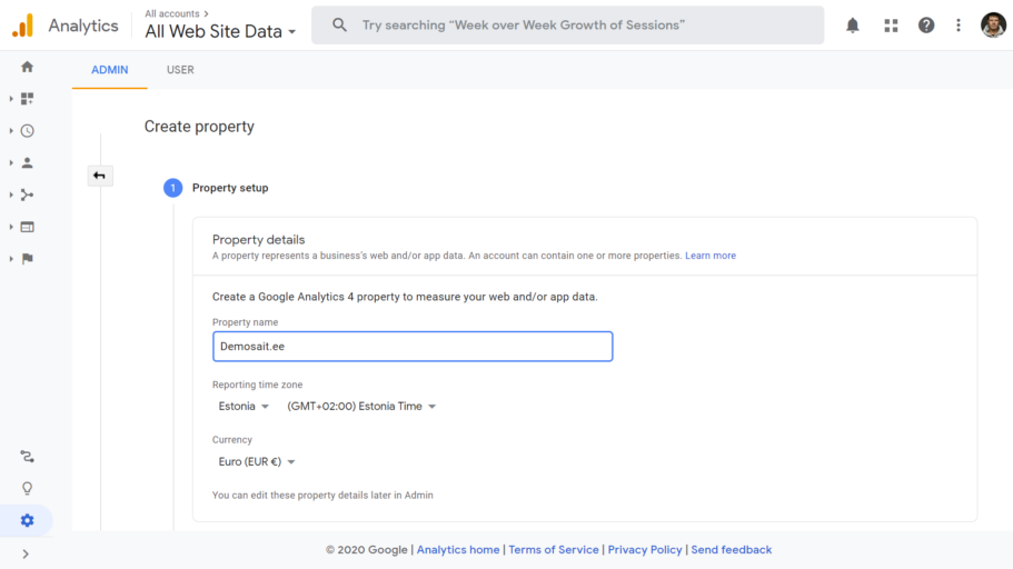 google analytics 4 seadistamine 2